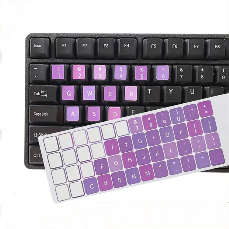 Macaron Color Key Sticker Laptop Colorful English Keyboard Sticker Desktop Computer Keyboard Stickers