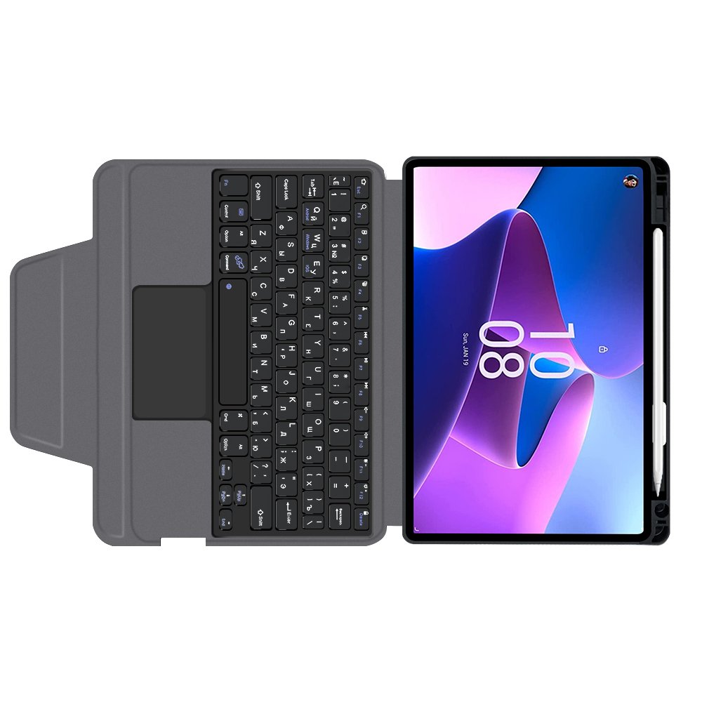 Double protective One-Piece with Touchpad wireless keyboard cover case for Lenovo tab M10 PLUS 3rd 10.6" 2022