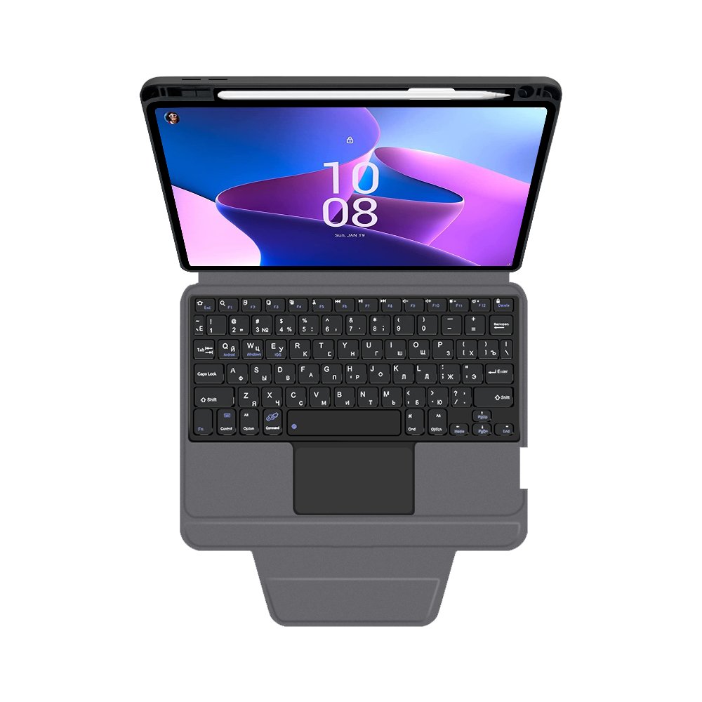 Double protective One-Piece with Touchpad wireless keyboard cover case for Lenovo tab M10 PLUS 3rd 10.6" 2022