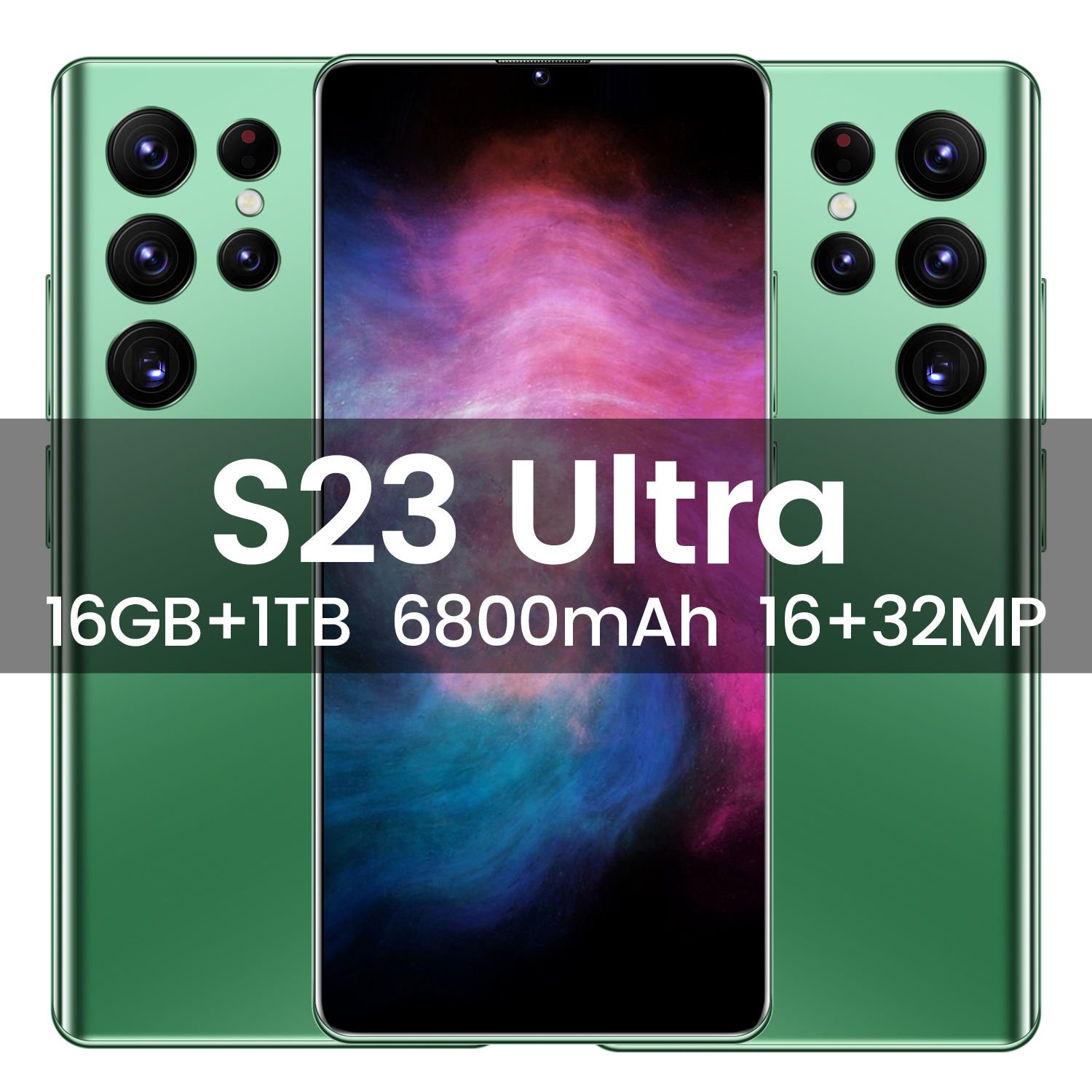 Phone2023 New Ultra-high Speed S23 Ultra 16gb+1tb 5g Phone 7.3-inch 48mp+100mp Snapdragon 8+2 Android 12 Game Phonemate60