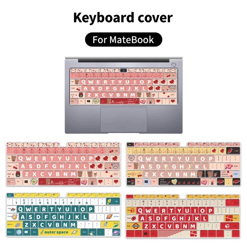 Laptop Keyboard Cover for 2022 Huawei MateBook D14/D15/14 MateBook X Pro 13.9 Honor MagicBook 14/15/Pro 16.1 US Custom Pattern