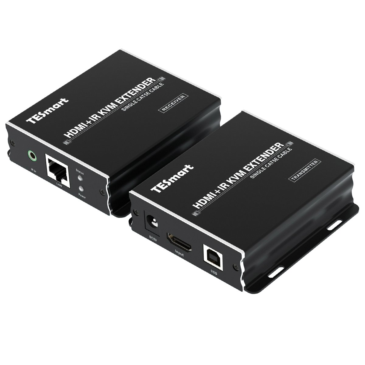TESmart HDMI KVM Extender Support Blu-ray DVD Multiple Switch Methods 1080p 70M KVM Extender