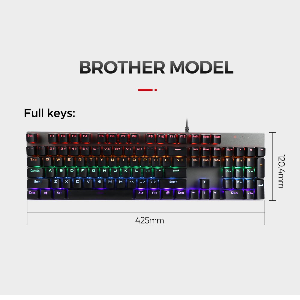 gaming keyboard manufacturer rgb Full keys anti-ghosting The most competitive full keys version PC mechanical keyboard