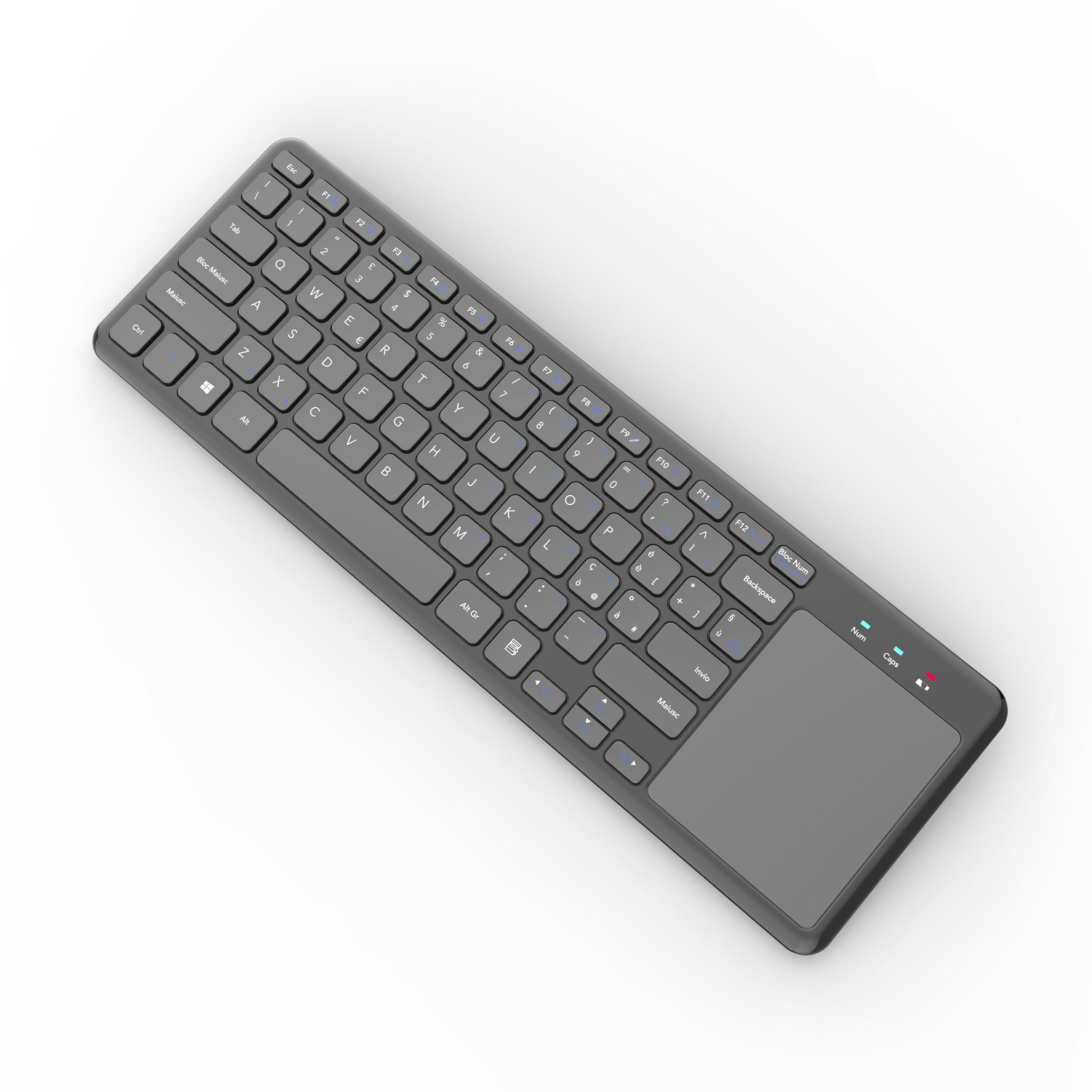 High Quality Battery Wireless Keyboard with On-Off Switch and Touchpad