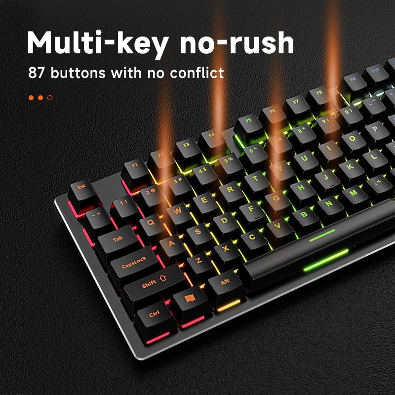 JERTECH JK510 Computer Keyboard Ergonomic Laptop Gamer RGB Keyboard Custom Mini Mechanical Gaming Keyboards
