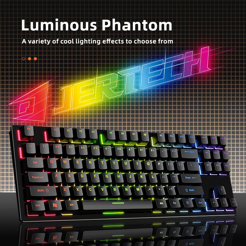 JERTECH JK510 Computer Keyboard Ergonomic Laptop Gamer RGB Keyboard Custom Mini Mechanical Gaming Keyboards