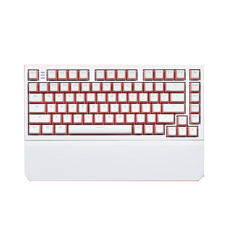 professional gaming keyboard 82 keys rgb led backlit office wired 2.4G wireless pink mechanical keyboard