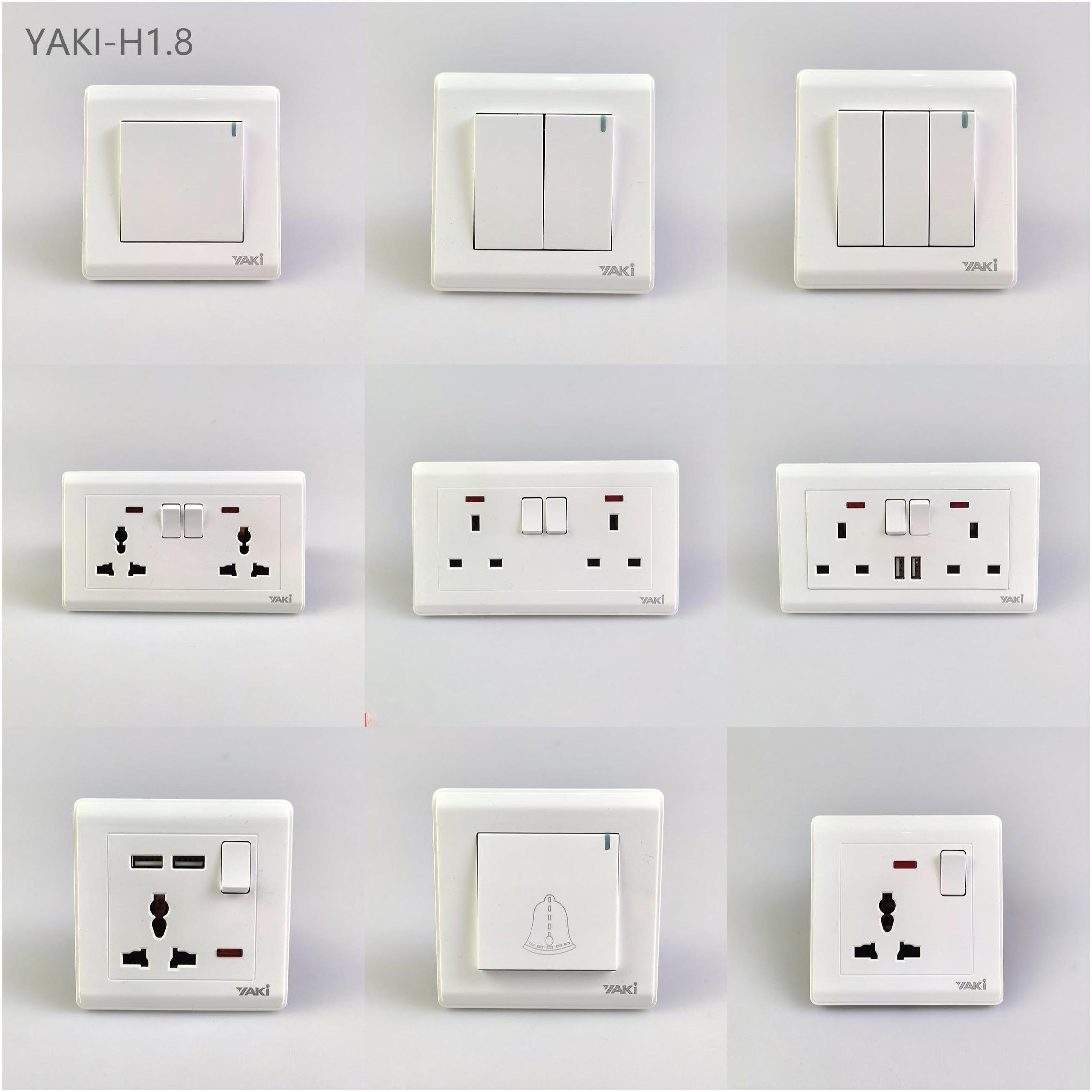 Wall yaki Switches Toggle Black Wifi For Keyboard Led No Neutral With Light Power 1 2 Gang Board Neutral Invisible Light Switch