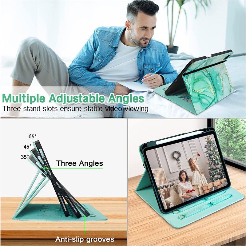 Factory order tablet protective case full package anti-drop sewing printing pattern process cover for ipad tablet case
