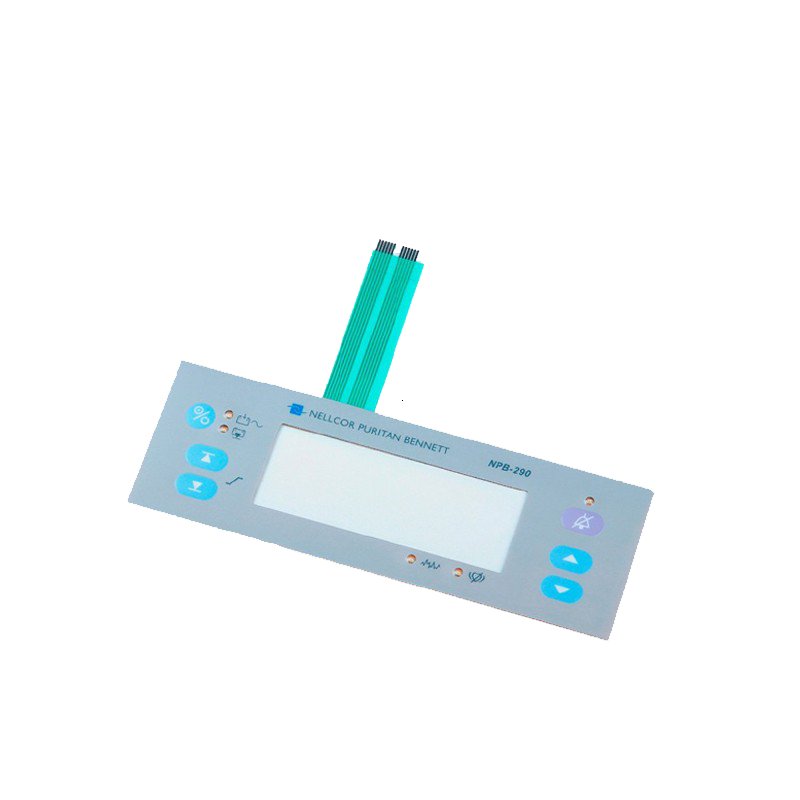 Single Embossed Button Tactile Membrane Switch With Connector