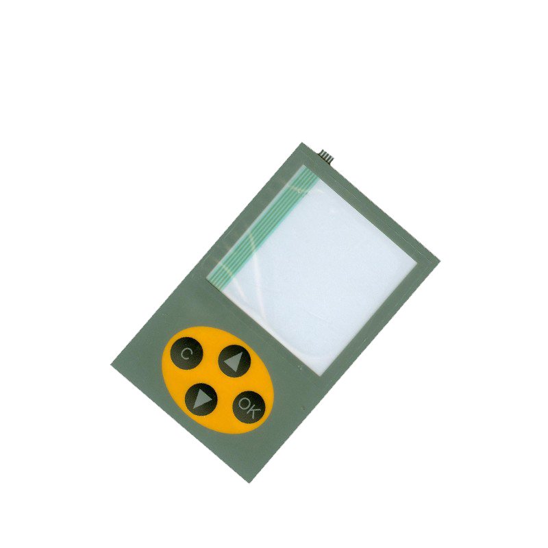 Single Embossed Button Tactile Membrane Switch With Connector
