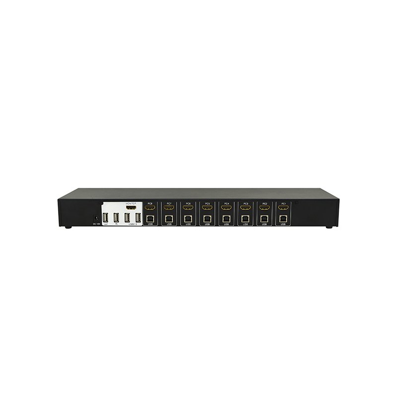 4K 8 Port HDMI KVM Switcher 8 input 1 output 8x1 HDMI2.0 Switch With USB2.0 HUB