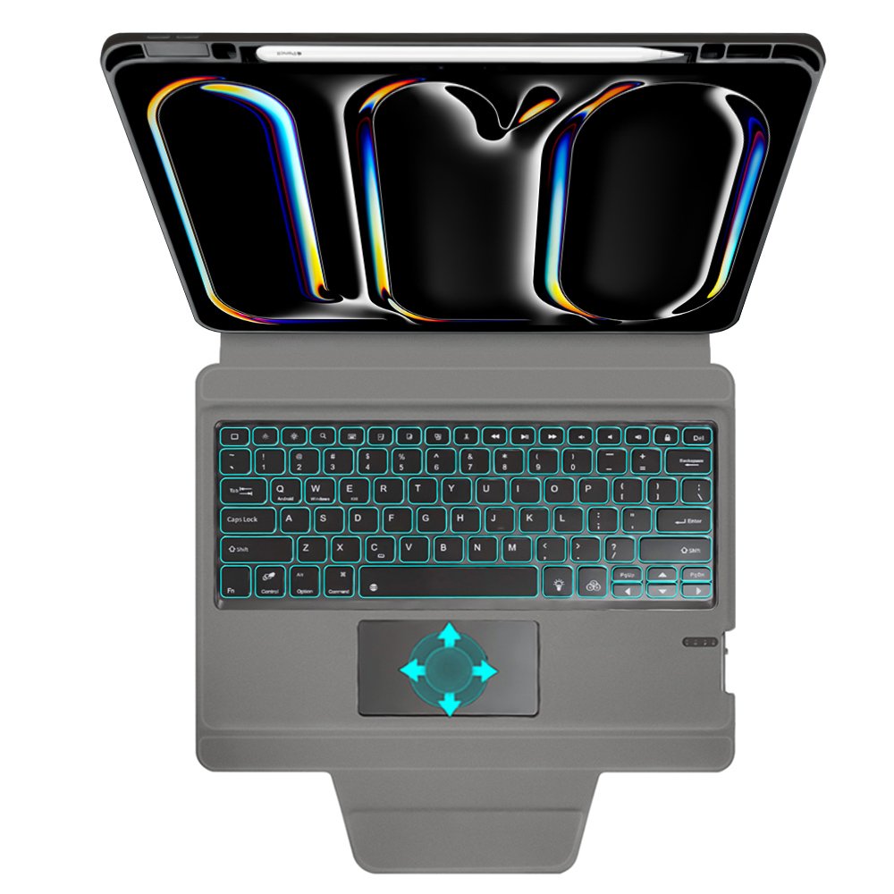 magic touchpad integrated keyboard tablet case For iPad Pro 13 2024 M4 with detachable back