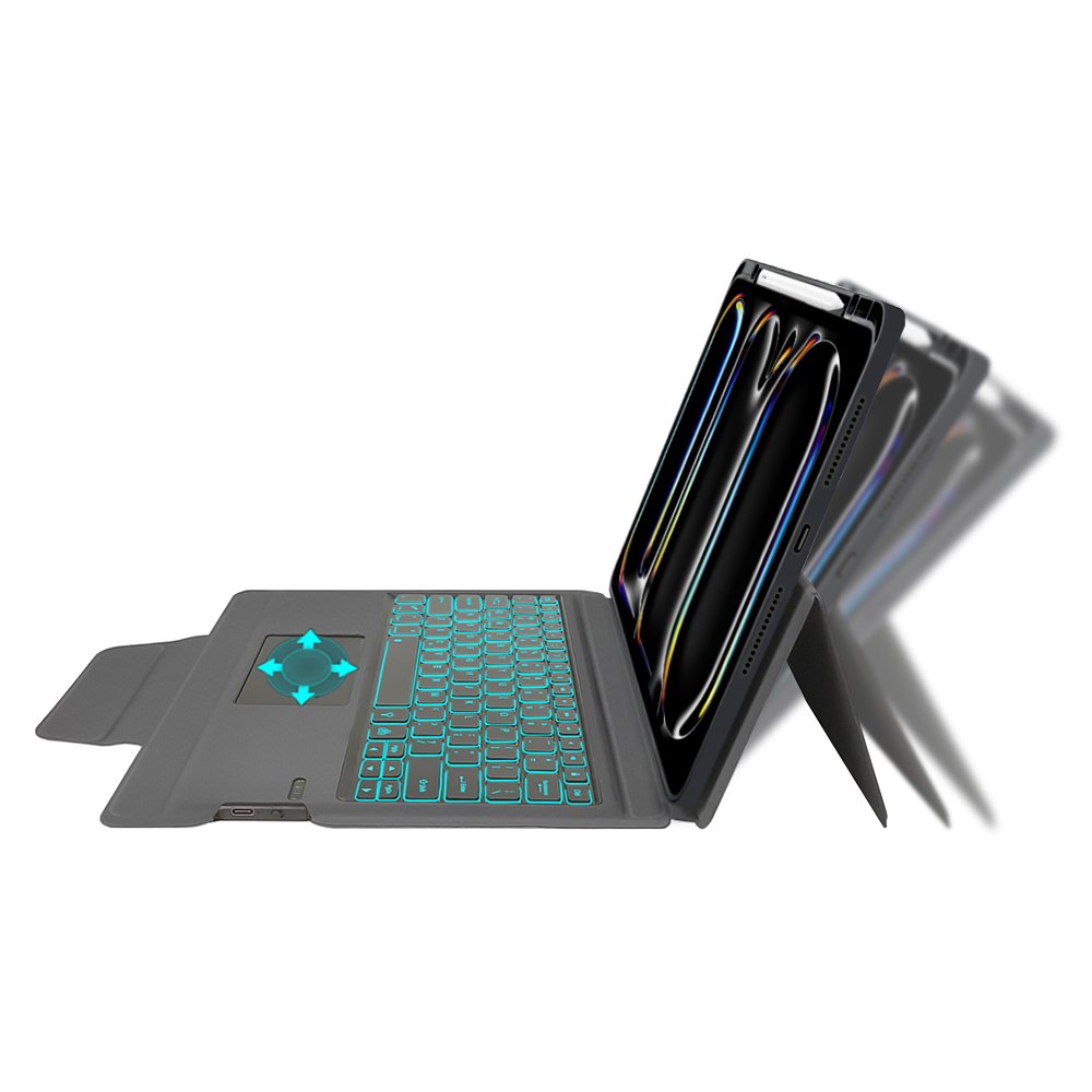 magic touchpad integrated keyboard tablet case For iPad Pro 13 2024 M4 with detachable back