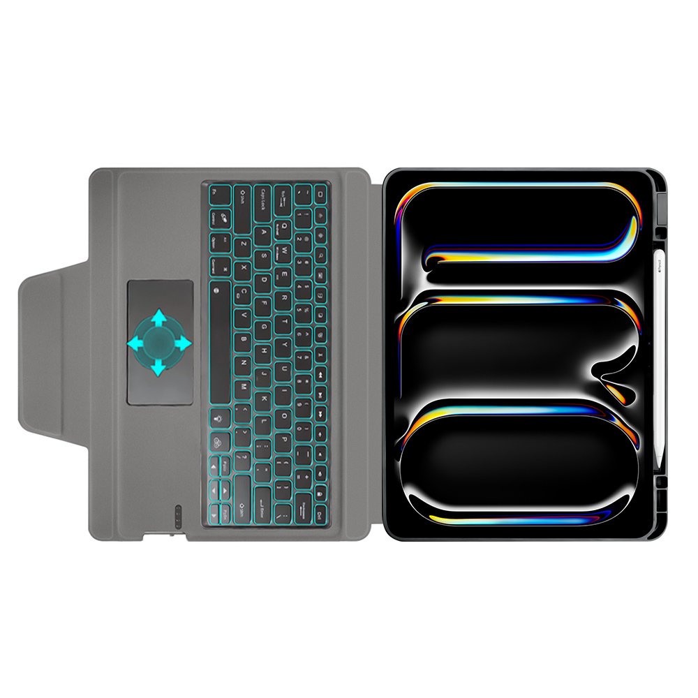 magic touchpad integrated keyboard tablet case For iPad Pro 13 2024 M4 with detachable back