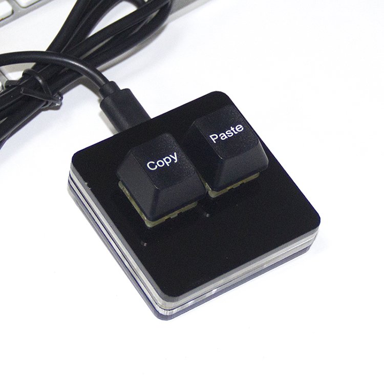 WENJUN Shortcut Copy Paste Keyboard 2Key Edit Drawing Keyboard Support Red Switch Programming Macro Keypad Mechanical Keyboard