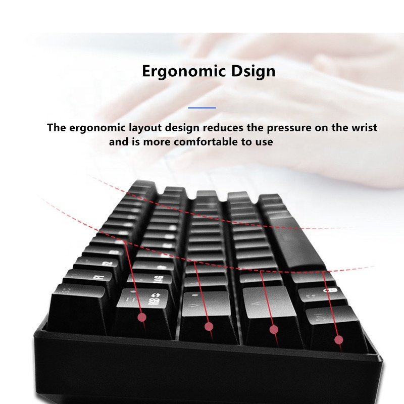 Gaming Mechanical Keyboard Blue Red Switch 84 Key US Wired Keyboard Anti-ghosting RGB/ Mix Backlit LED USB for Gamer PC Laptop