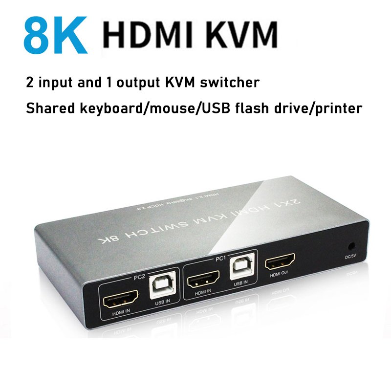 8K@60Hz Manufacturer Bulk Order Factory Price HDMI KVM Switch 60 8K