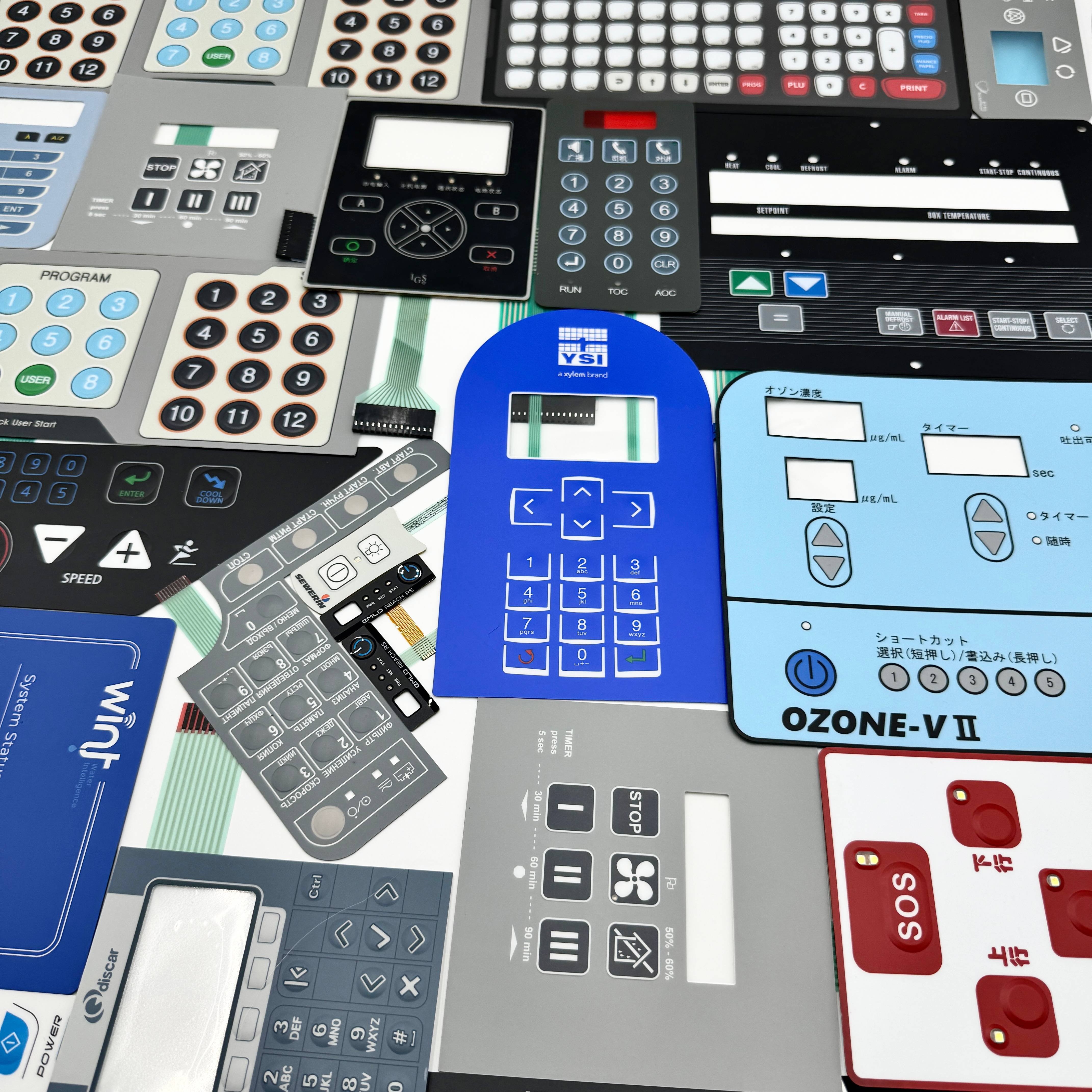 Custom Professional Silicone And Rubber Membrane Switch Keyboard Keypads And Buttons With Custom LOGO Color Size For Any Product
