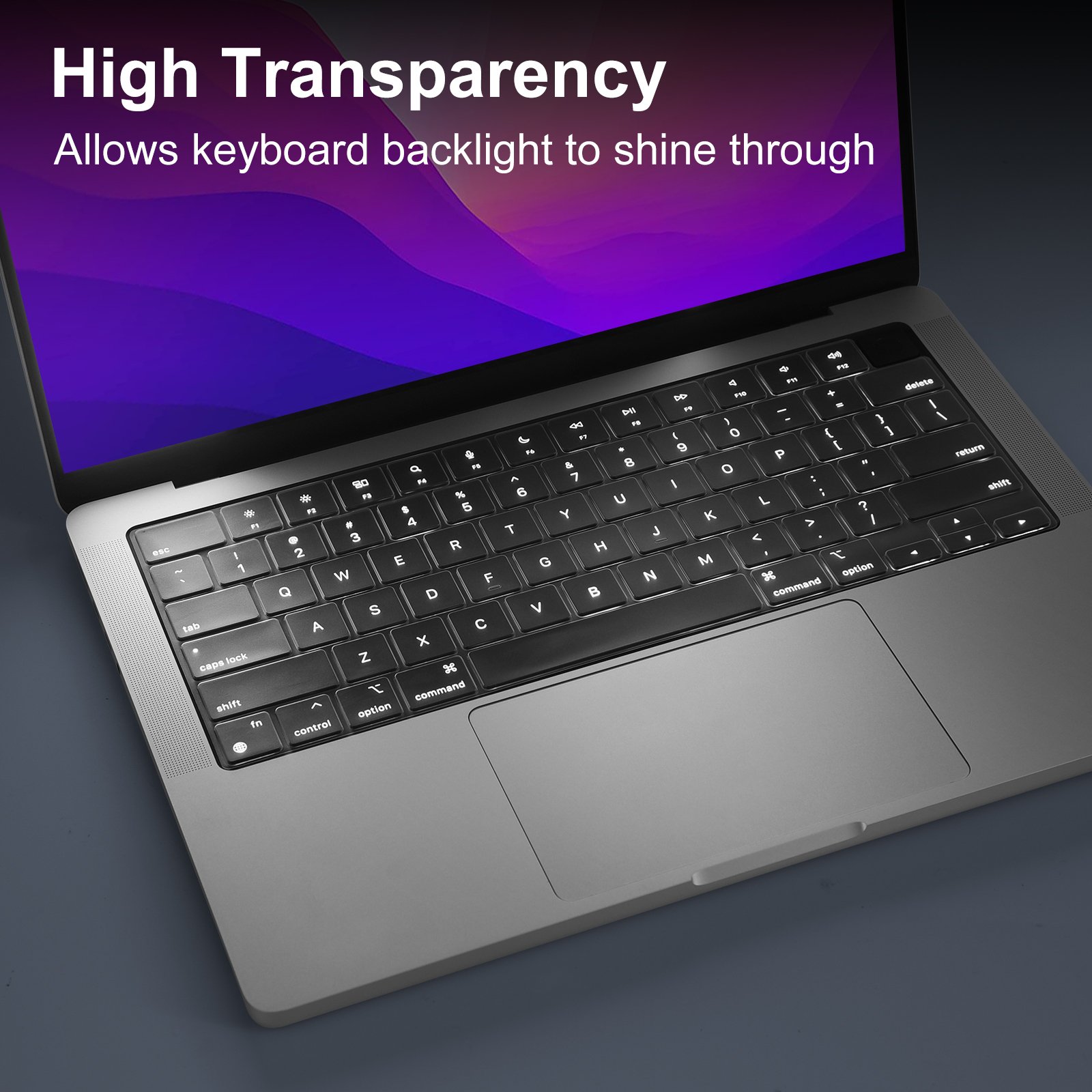 OEM/ODM High Quality Universal Transparent Ultrathin Tpu Keyboard Skin Cover Protector For Apple Macbook Pro 14 A2442