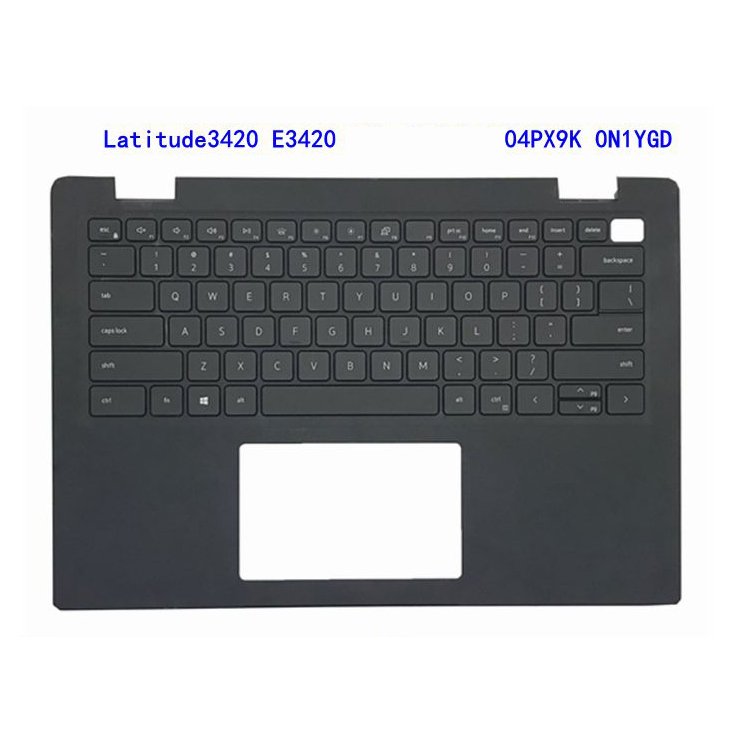 HK-HHT Laptop palmrest with US keyboard assembly for Dell Latitude E3420 3420 04PX9K 0N1YGD series