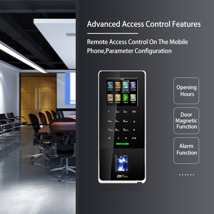 biometric Access control terminal ZK F22 F18 F20 Tx628 fingerprint attendance keyboard door controller
