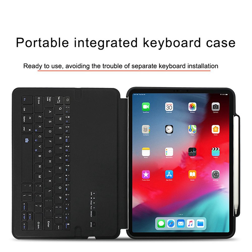 Factory Stock Business style Integrated Shockproof Waterproof PU Leather Wireless BT Keyboard Case for iPad Pro 11 Air 10.9