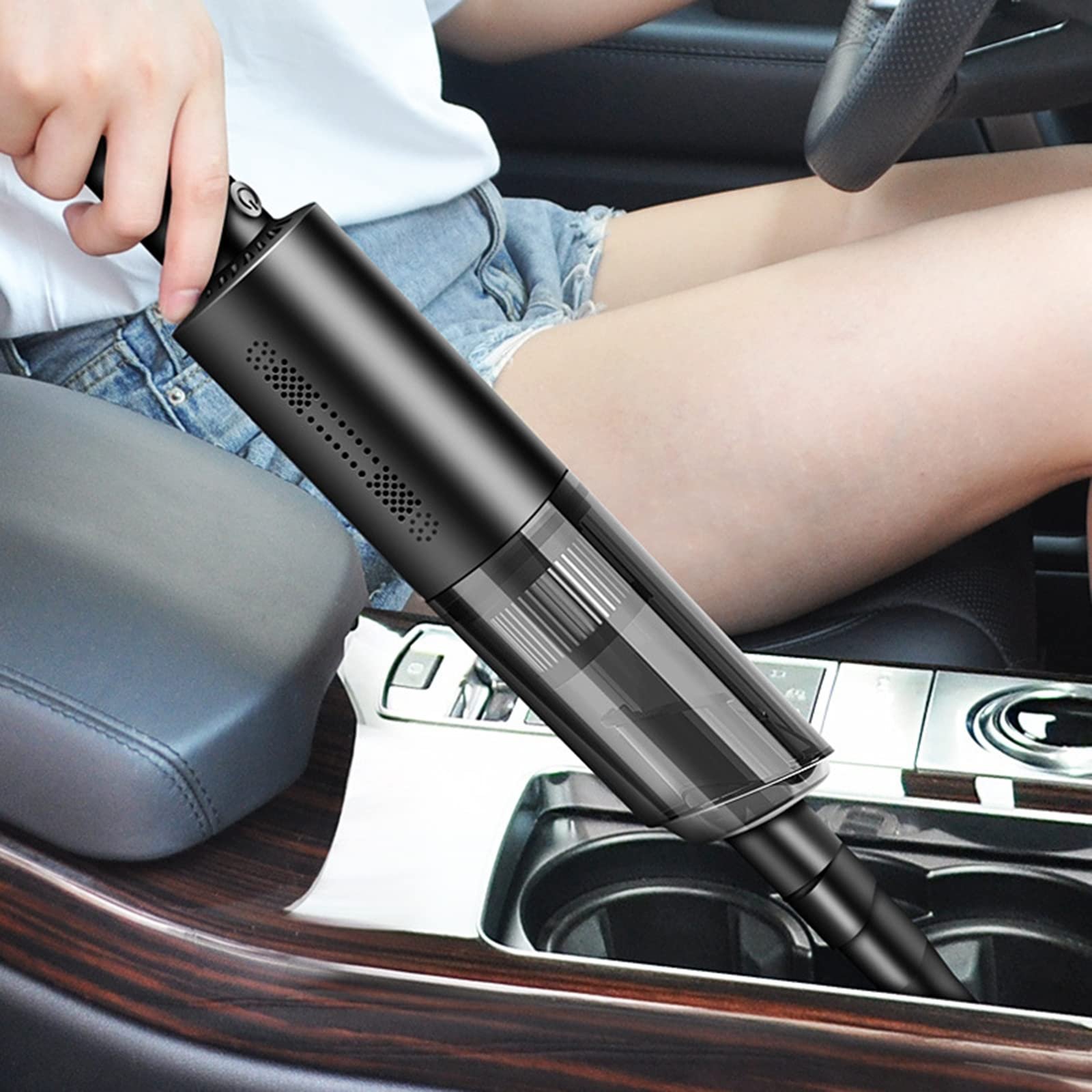 2 In 1 Mini Portable USB Charging High Power Strong Suction Handheld Cordless Electric Home Car Vacuum Cleaner For Wet And Dry