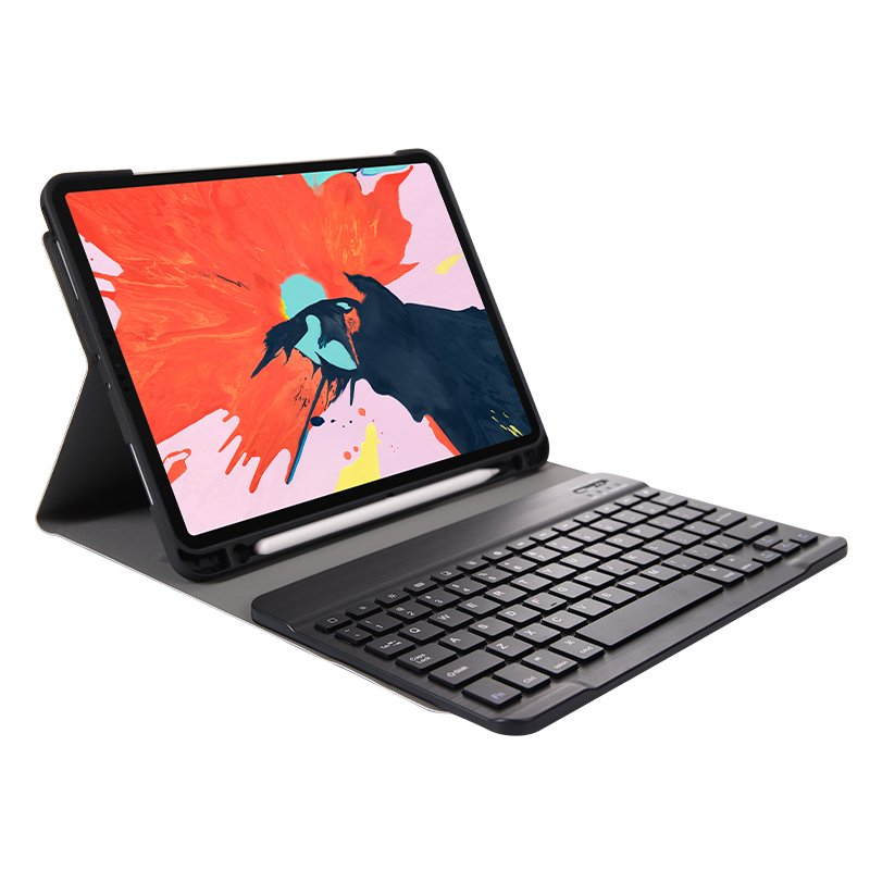 Folio Tablet Keyboard Case With Pen Holder Leather Back Protection Cover For Apple Ipad Air 4 2020 Air 5 2022 10.9 Inch