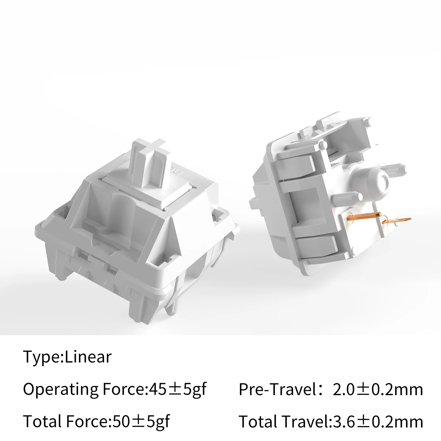 MMD Neo Switch Mechanical Keyboard Linear Switch 5 Pin White 45g Custom DIY Gaming Keyboard MX Switches