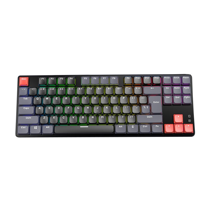 Wired Low-profile Mechanical Keyboard Customized Luminous Mechanical Keyboard RGB Silent High-value Computer Mechanical Keyboard