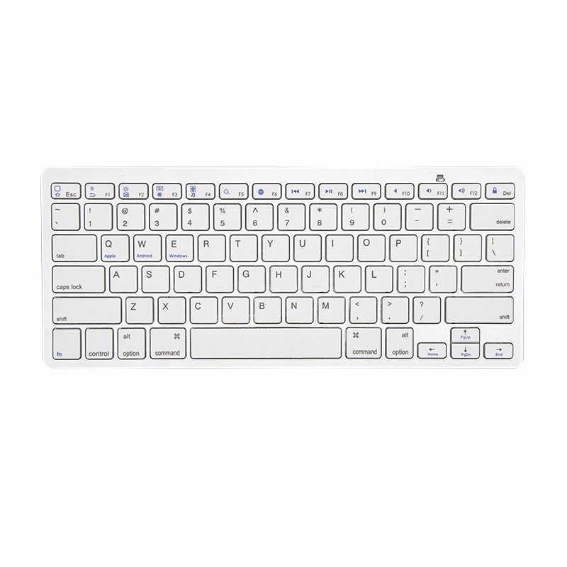 Keywin Wholesale Customized 78-key Mini Rechargeable BT Keyboard Portable BT Keyboard Ultra Slim Keyboard for Laptop PC Tablet
