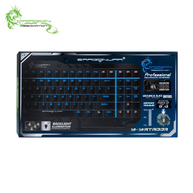 LED Macro function Black switch mechanical gaming keyboard with driver
