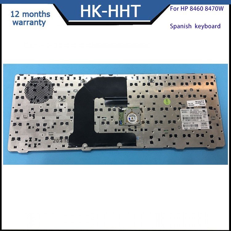HHT black white backlight laptop keyboard For HP Elitebook 8460P 8470 Spanish layout keyboard