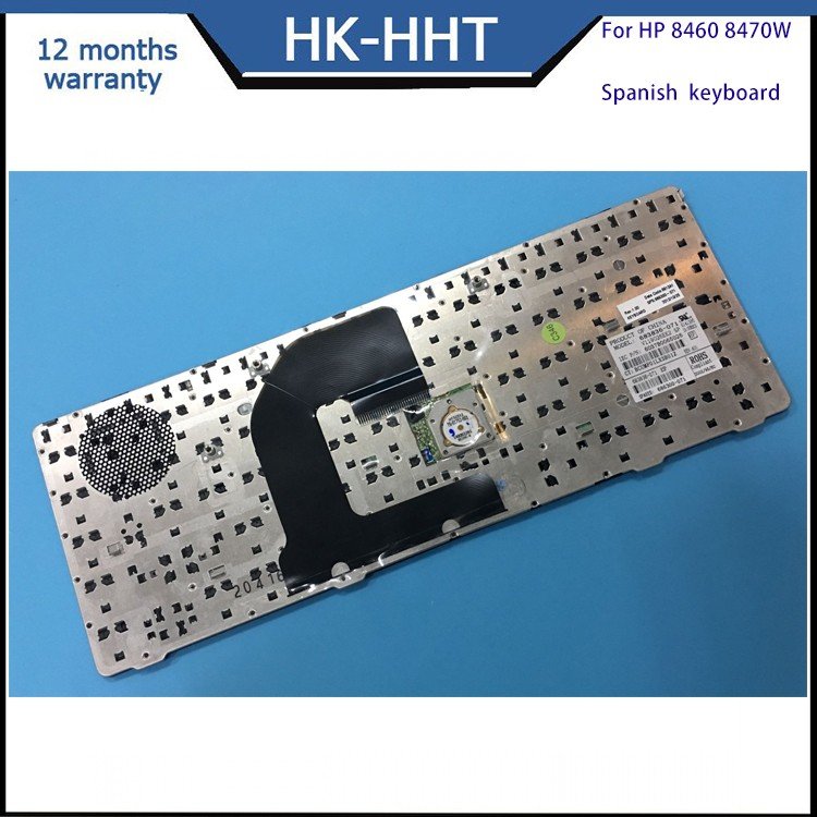 HHT black white backlight laptop keyboard For HP Elitebook 8460P 8470 Spanish layout keyboard