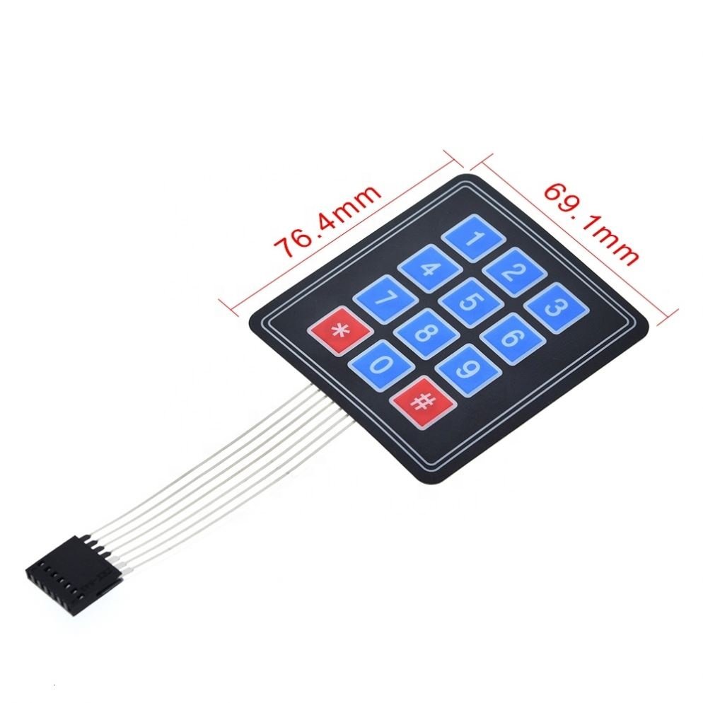 ICZX 16 Key Membrane Switch Keypad 4x4 4*4 Matrix Array Keyboard