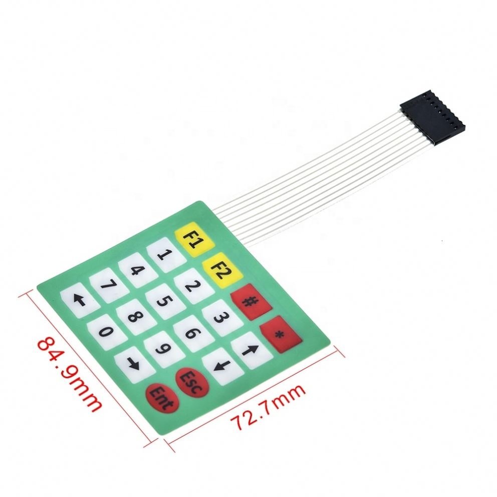ICZX 16 Key Membrane Switch Keypad 4x4 4*4 Matrix Array Keyboard