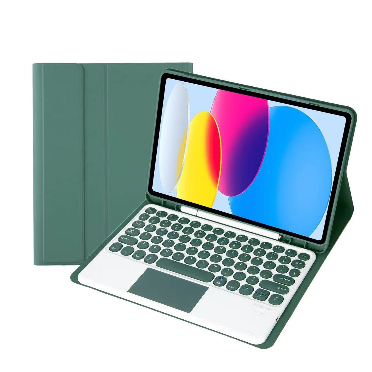Suitable for iPad 10th generation tablet protective case pro110.9.7 Bluetooth keyboard cover round cover Spanish Arabic Russian