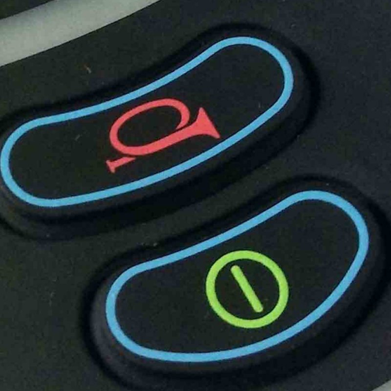 Customized metal dome push button membrane keypad with LEDs