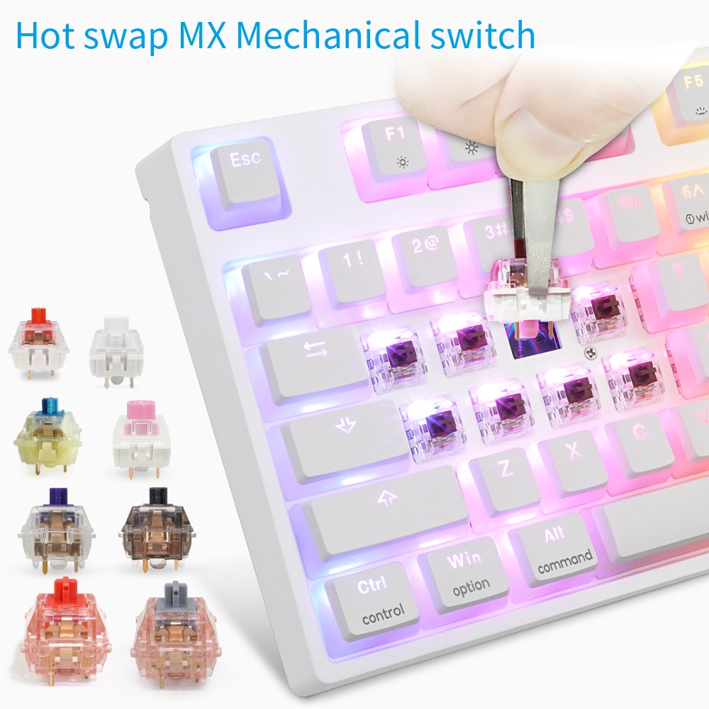 Skyloong newest launch GK108 SK108 standard full size 108 keys pudding keycaps gateron optical switch gaming mechanical keyboard