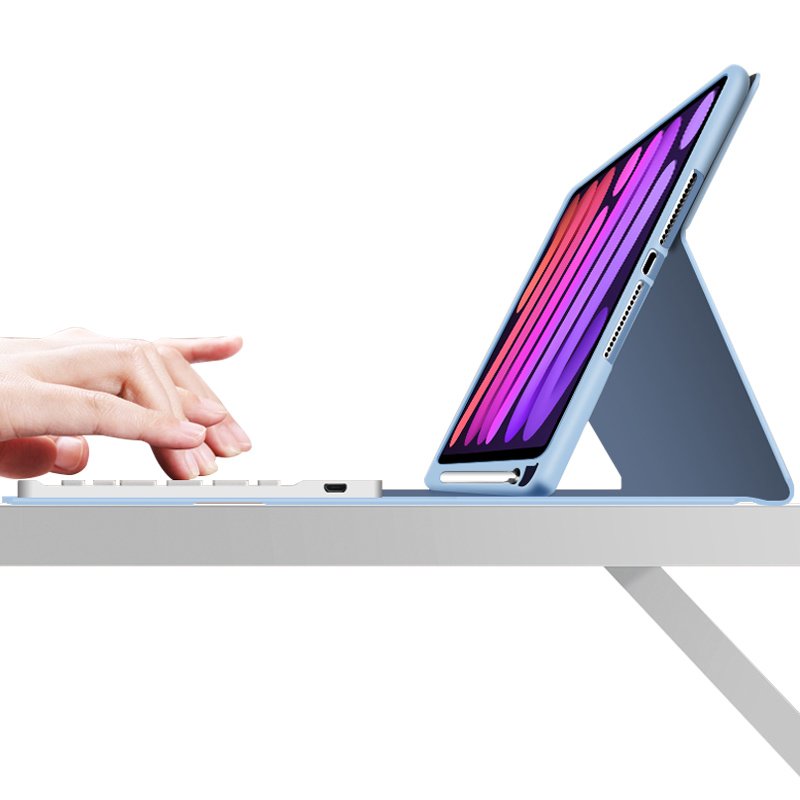 B-tooth Keyboard Case for iPad 9 Generation Keyboard Case for iPad 10.2 Case with Keyboard 7/8/9th 2019 2020 2021