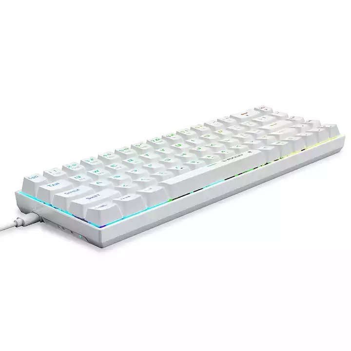 Wholesale compact 68 keys mini RGB backlit gaming keyboard wireless 60% mechanical keyboard blue switch