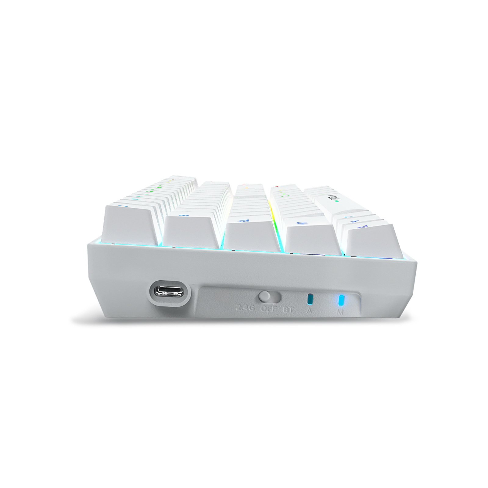 Wholesale compact 68 keys mini RGB backlit gaming keyboard wireless 60% mechanical keyboard blue switch