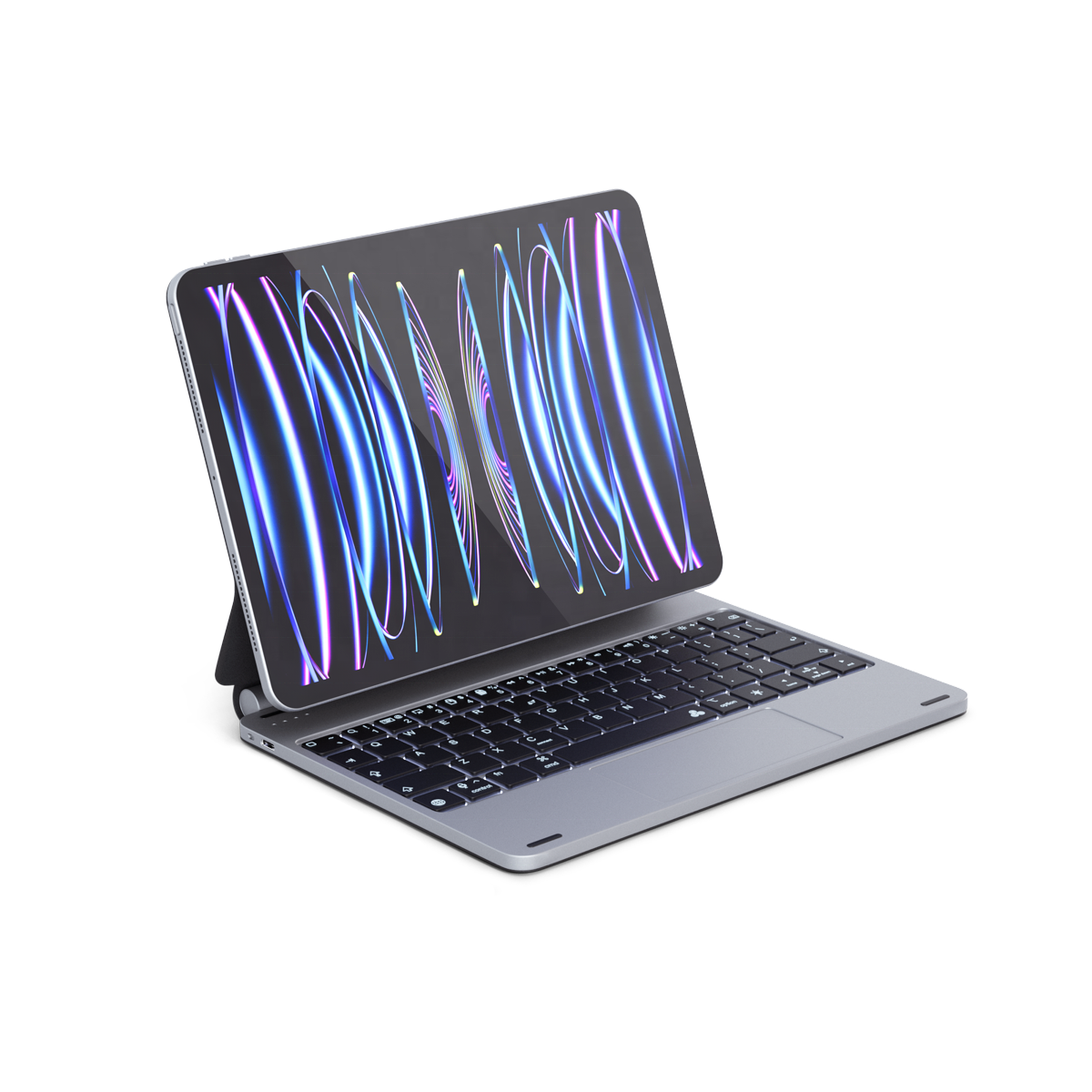 New Design 2024 Metal Quiet Magnet Stand Backlit with touch Pad Smart Keyboard For iPad 11 10.9 Custom language Keyboard Cover