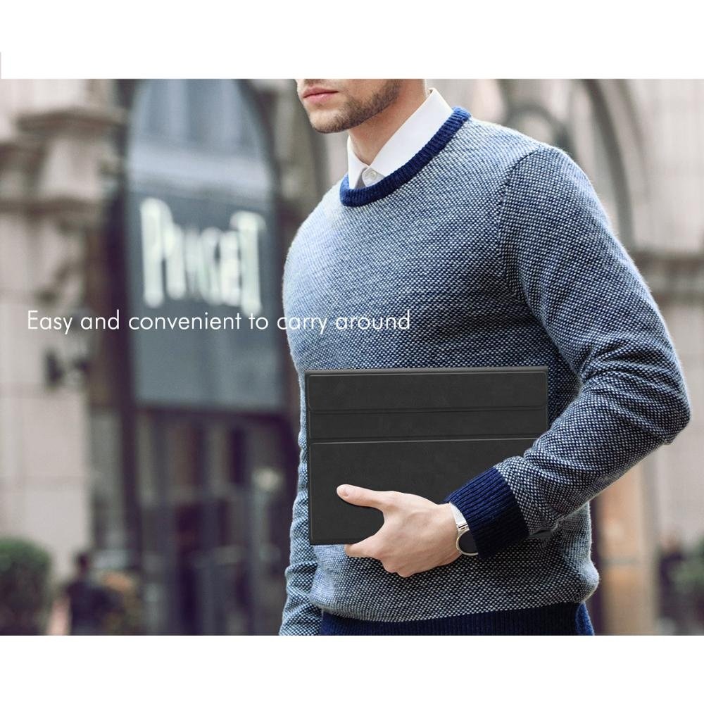 New Keyboard Case PU Leather Tablet Case Pencil Holder Pen Slot Wireless Magnetic Tablet Keyboard Case for iPad 9.7 2018