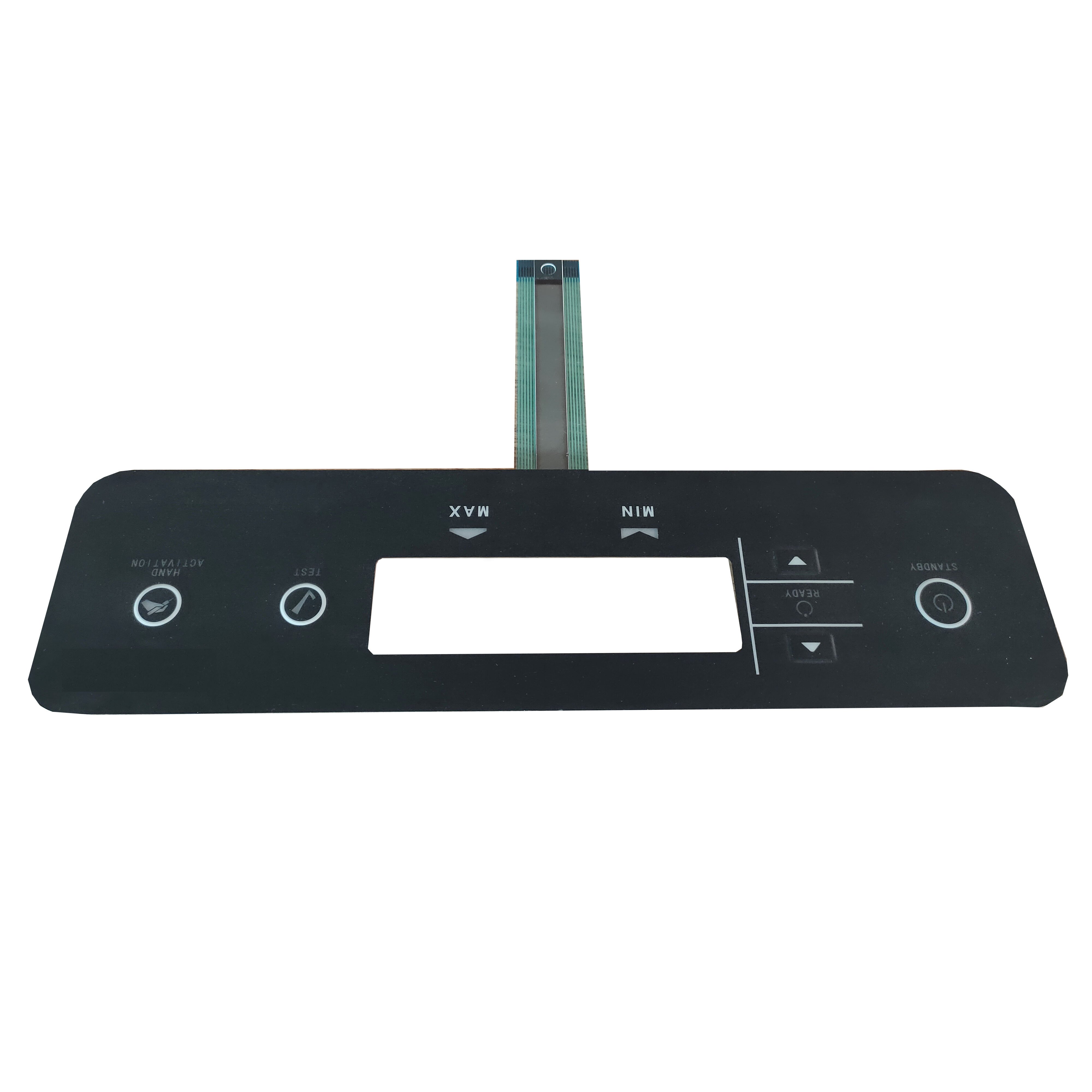 custom control graphic overlay switches for testing equipments
