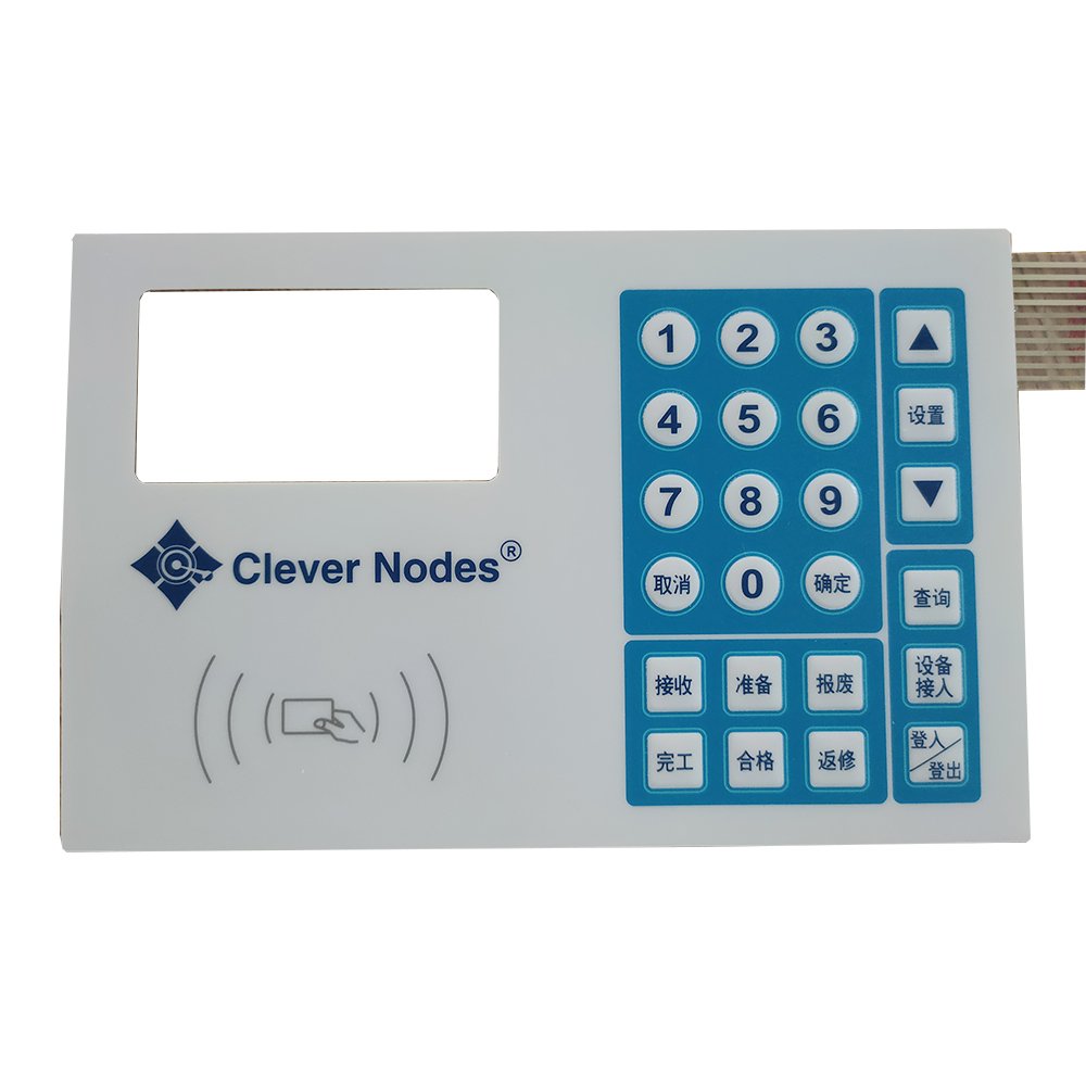 custom control graphic overlay switches for testing equipments