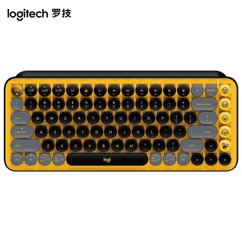 Custom Russian Logitech POP KEYS Ergonomic Office Pc Mobile Gamer RGB Computer Laptop Tablet Wireless Gaming Mechanical Keyboard