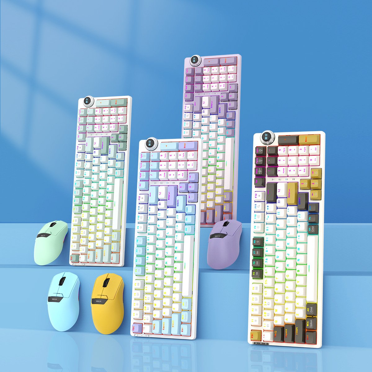 Factory Direct Sale Mechanical Keyboard 97 Keys Laptop Gaming Ergonomic Design Portable Keyboard hot swappable switch