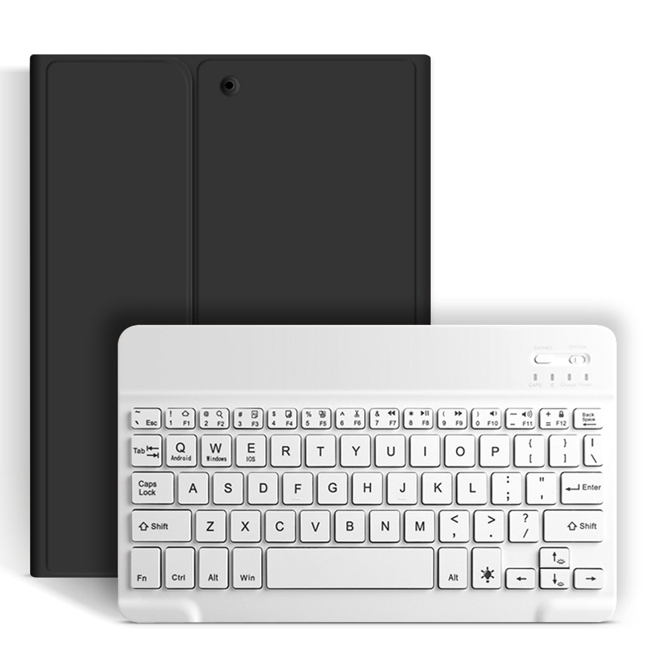 Detachable Folio Keyboard Cover with Pencil Holder for iPad 8th Gen/7th Gen/9th Generation Case with Keyboard 10.2 Inch